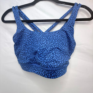 Women's Lululemon Sports Bra Size 8 Blue Black